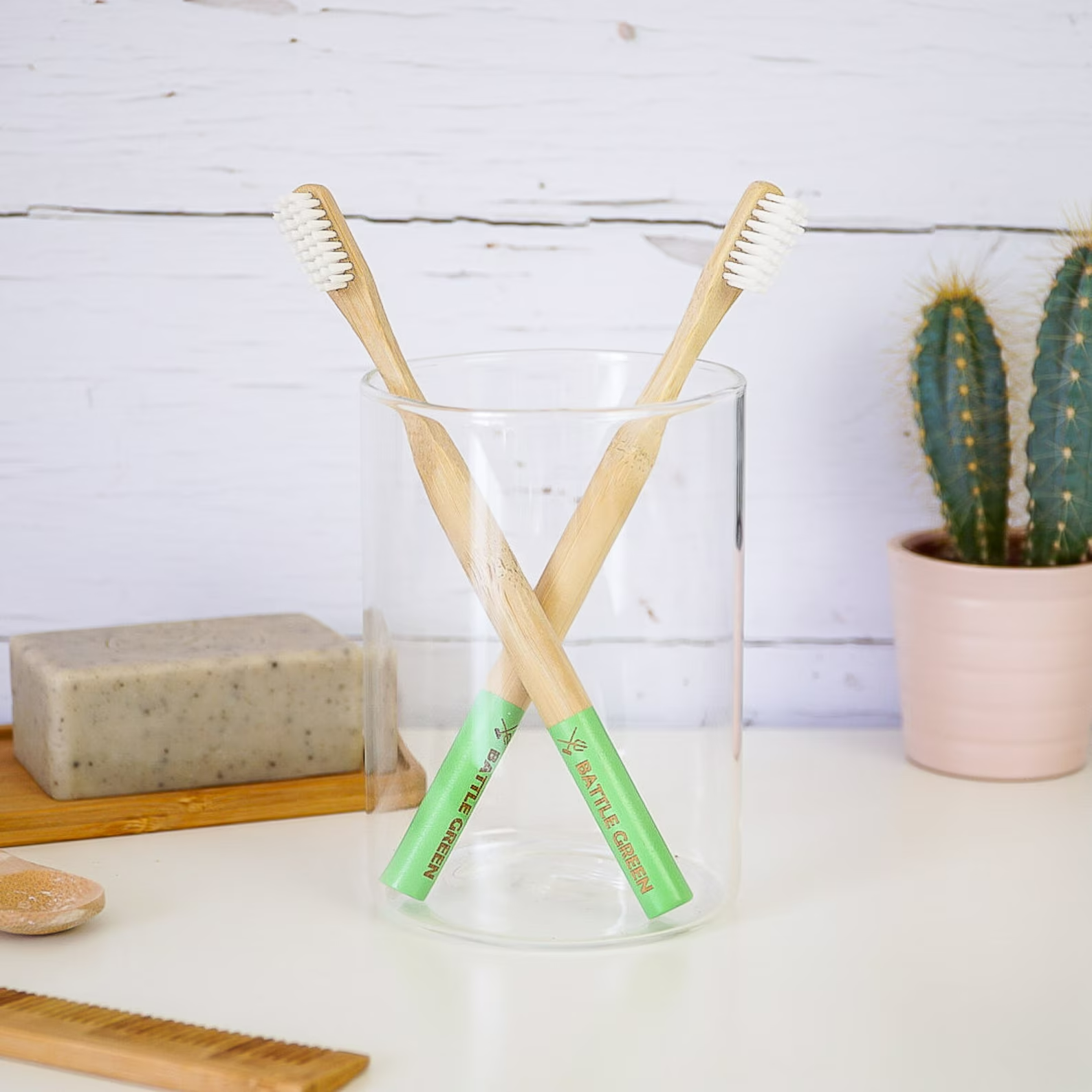 bamboo toothbrushes with castor oil bristles