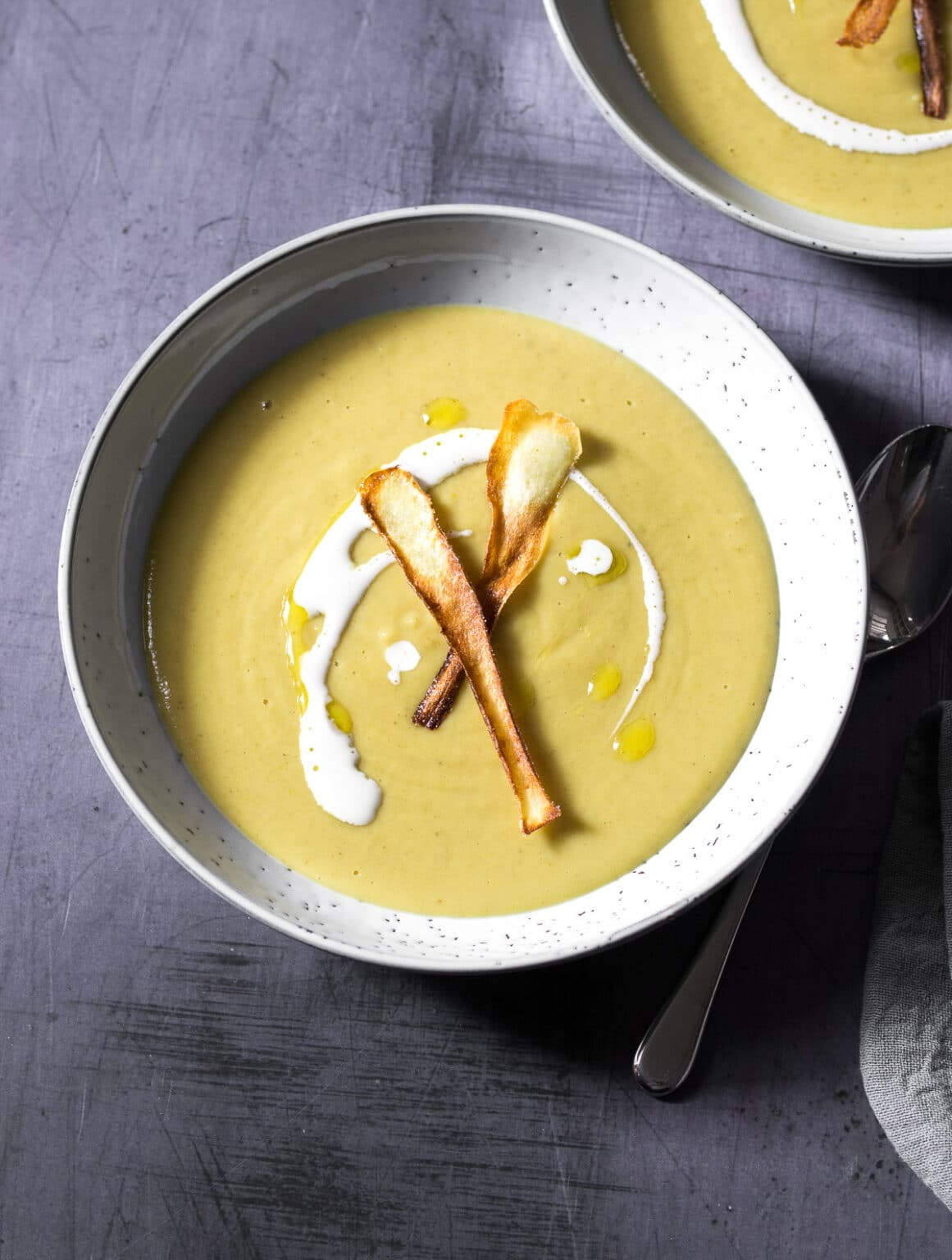a recipe for curried parsnip (vegan) soup