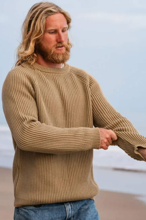 seafarer knitted cotton jumper