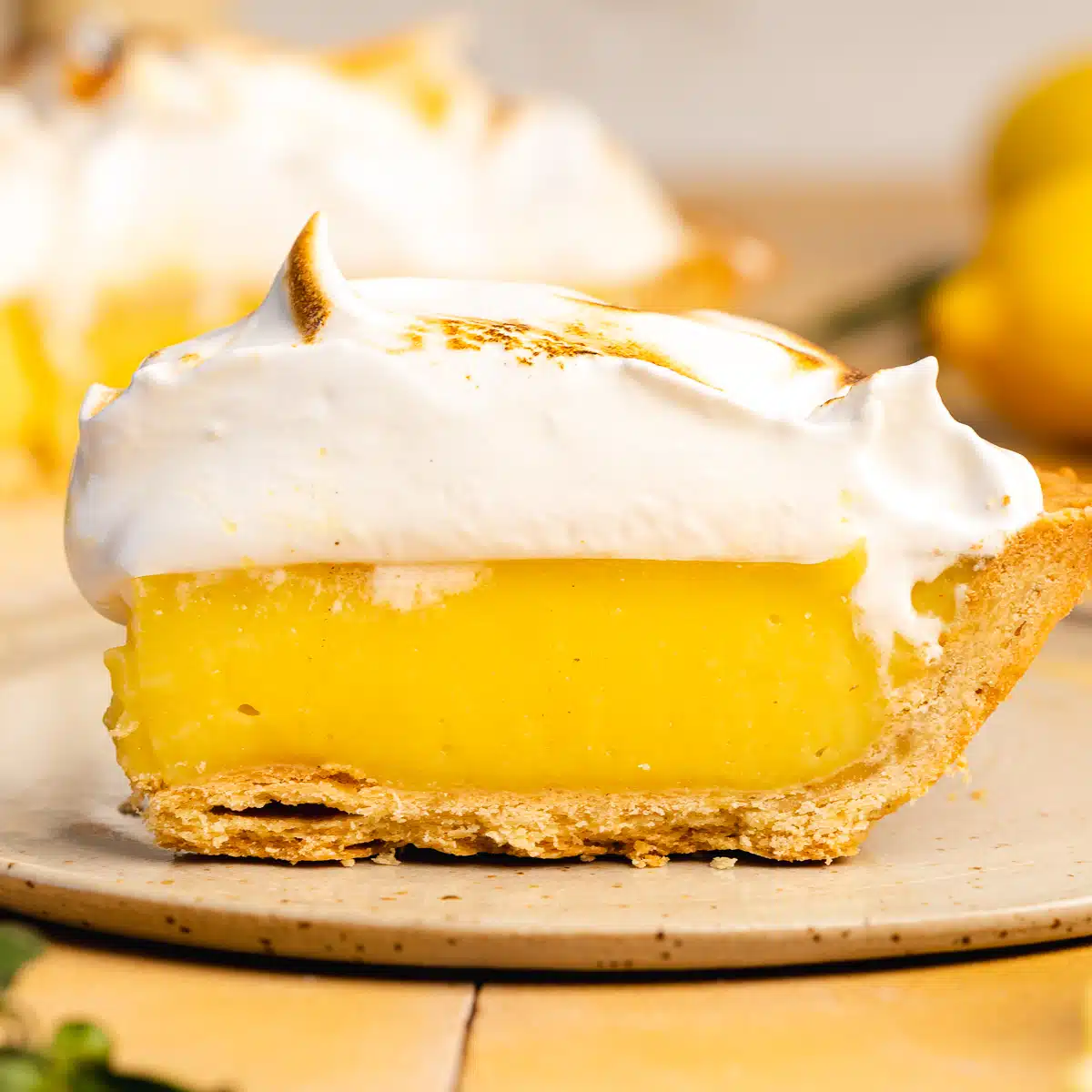 vegan lemon meringue pie