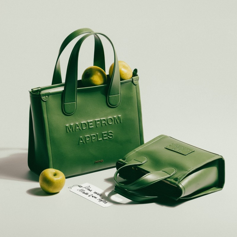 Italian vegan apple leather handbags