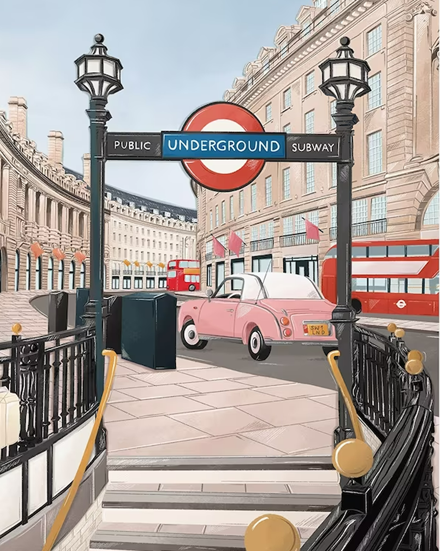 London underground Simply Katy Prints