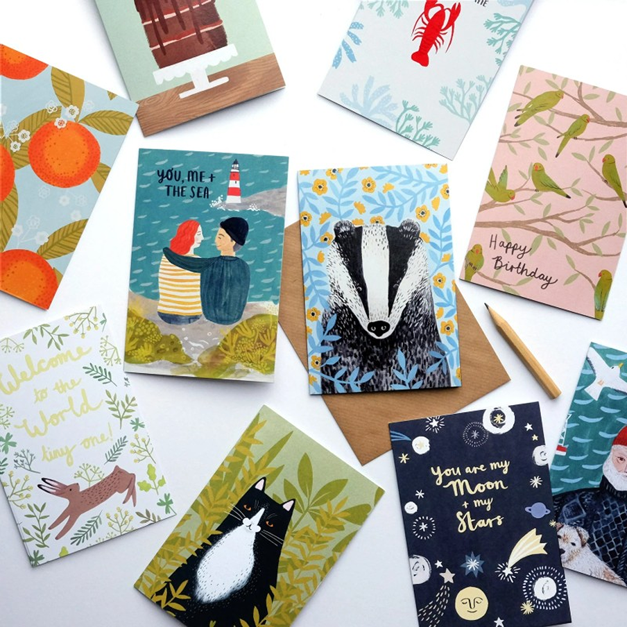 Stephanie Cole recycled greetings cards