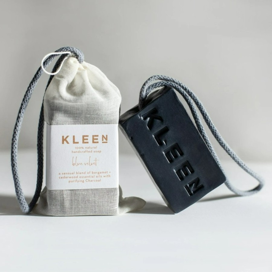an activated charcoal soap (on a rope!)