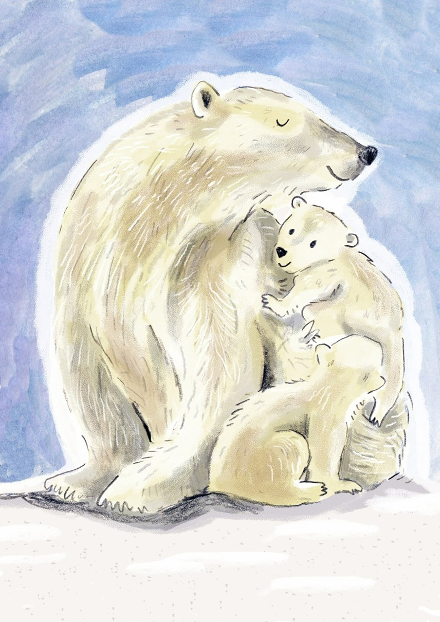 family of polar bears Lucy Pickett