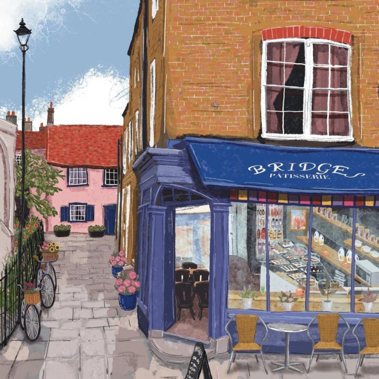 indie cafe Cambridge Purple