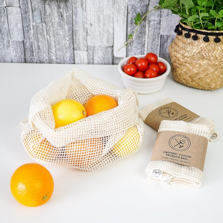 organic cotton produce bags