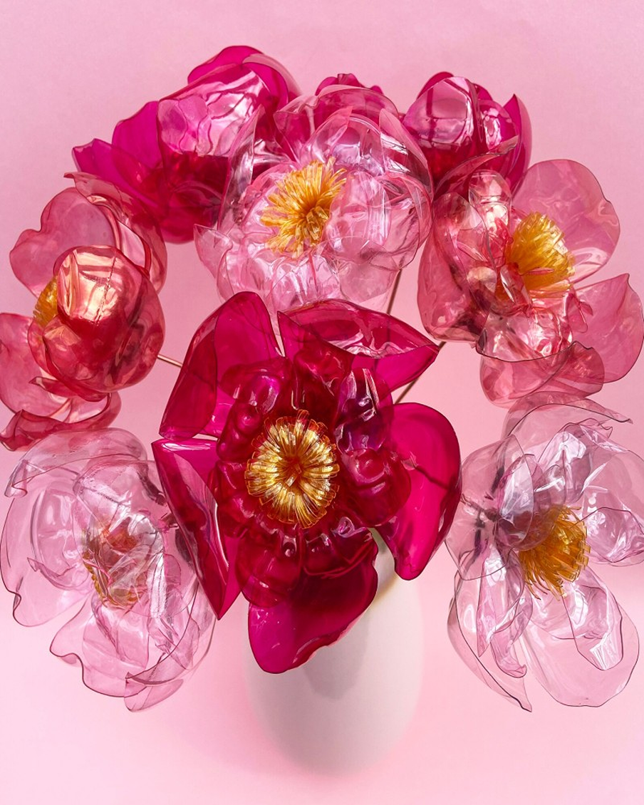 recycled pink mix bouquet