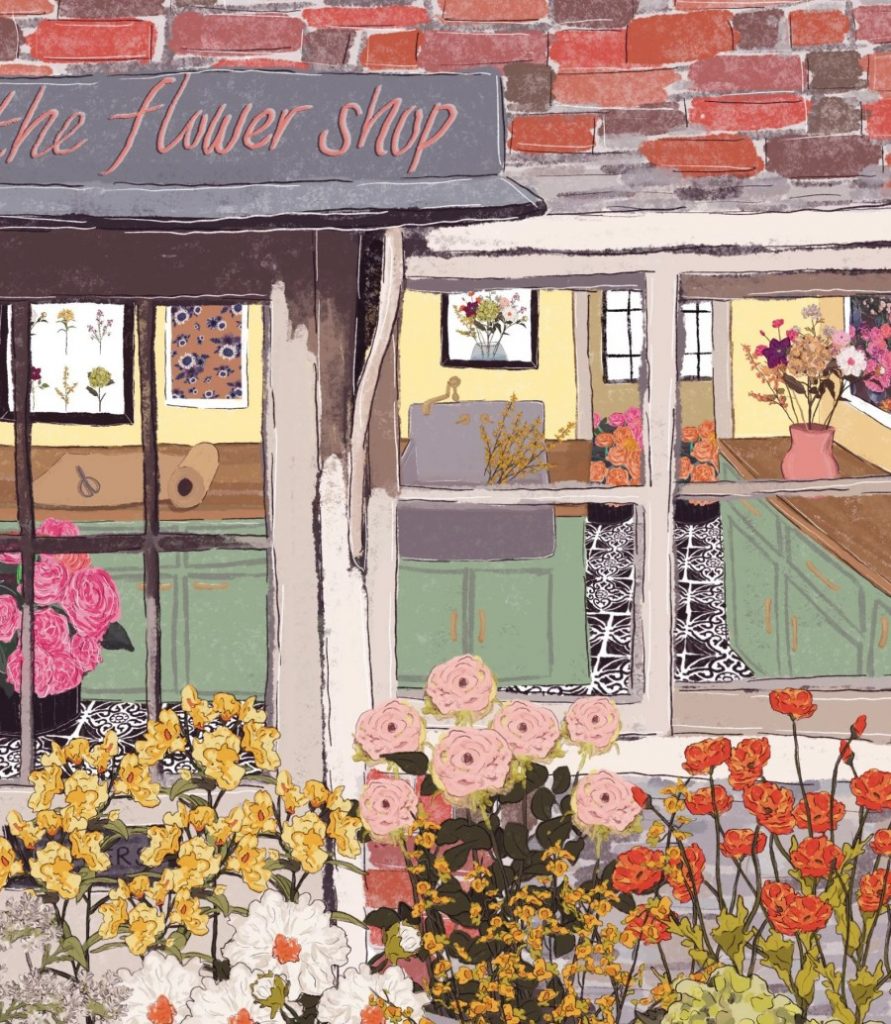 the flower shop Cambridge Purple