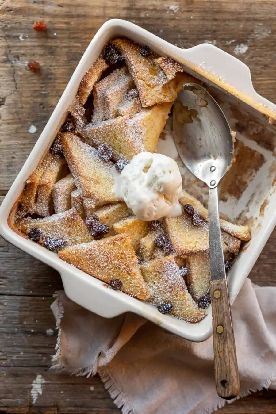 vegan bread and butter pudding