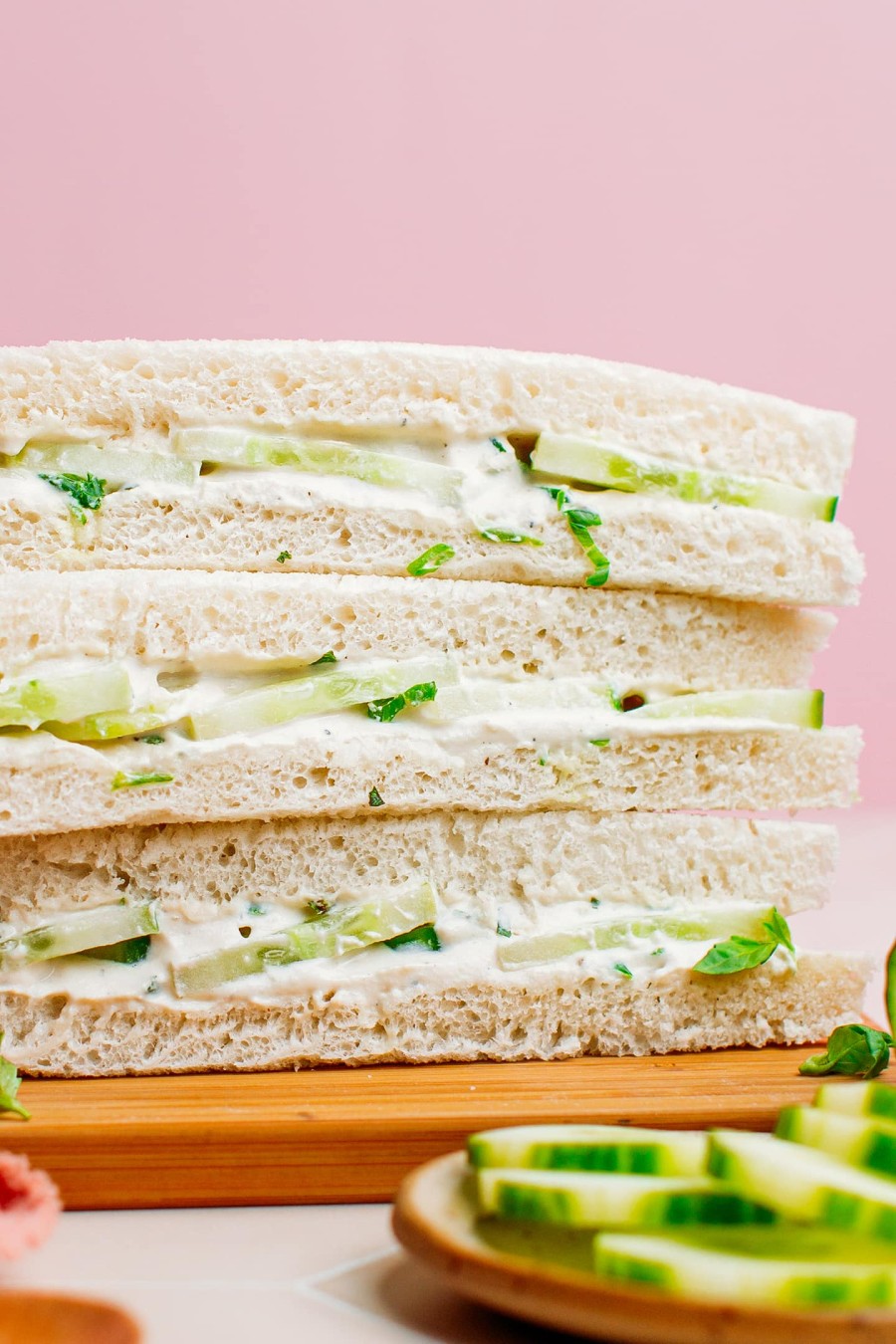 vegan cucumber sandwiches