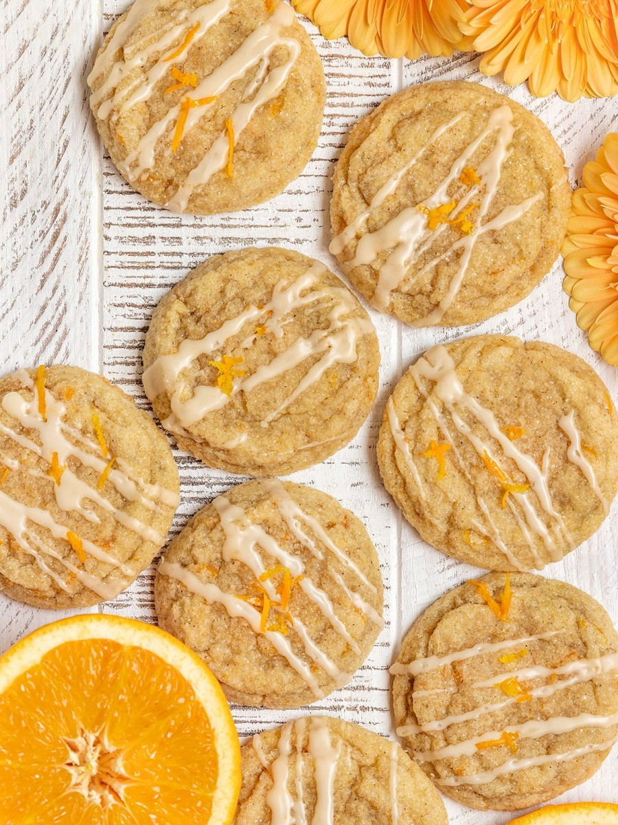 vegan orange sugar cookies