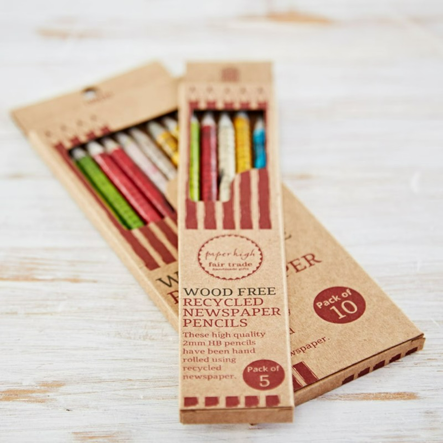 woodfree recycled newspaper pencils