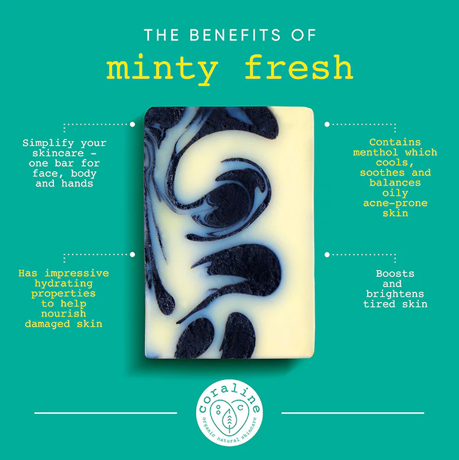 Coraline skincare minty fresh soap