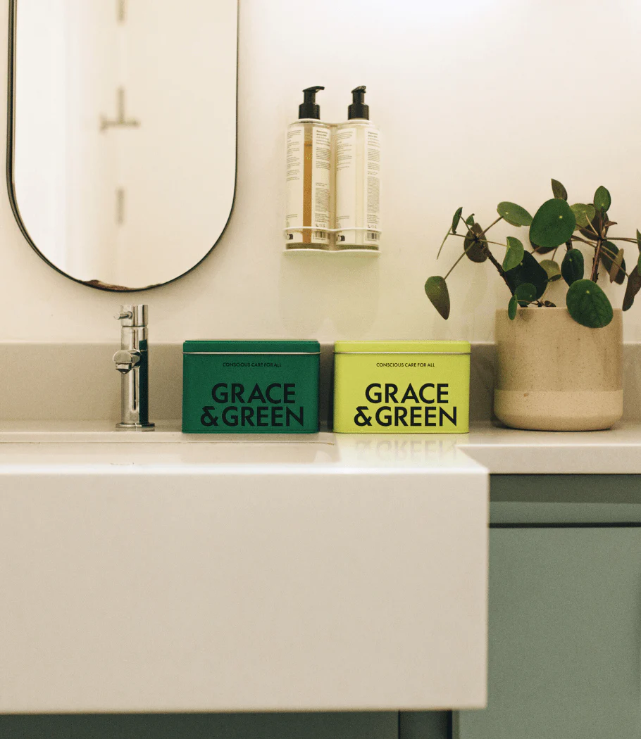 Grace + Green bathroom dispensers
