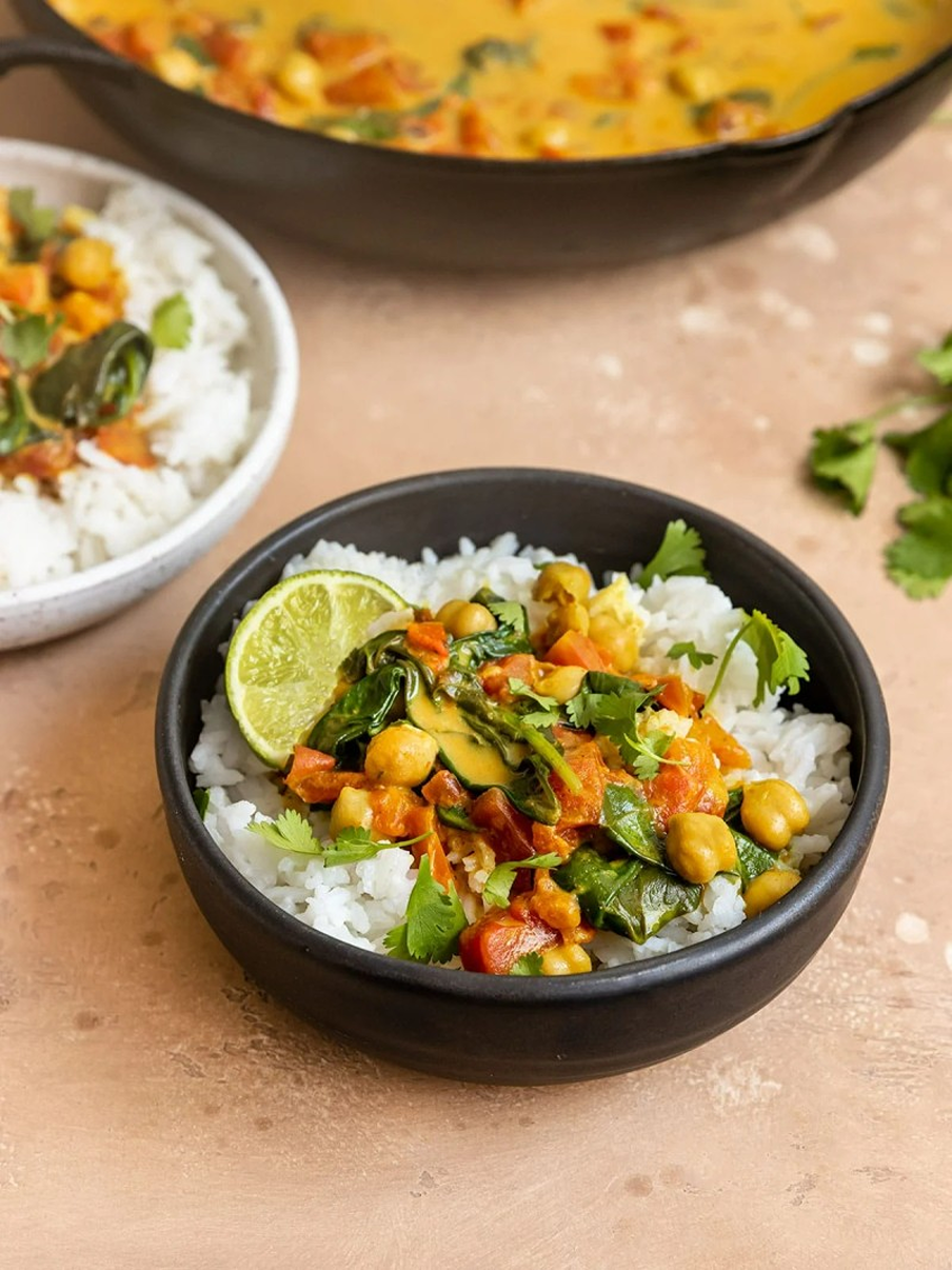 chickpea tomato spinach curry