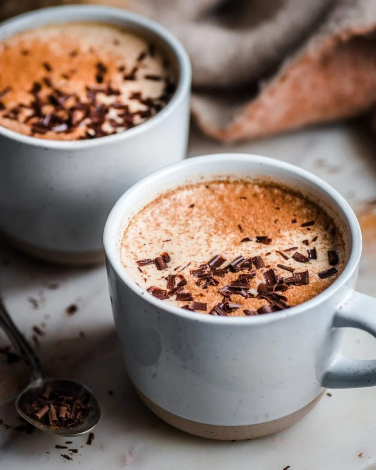 date-sweetened almond butter latte