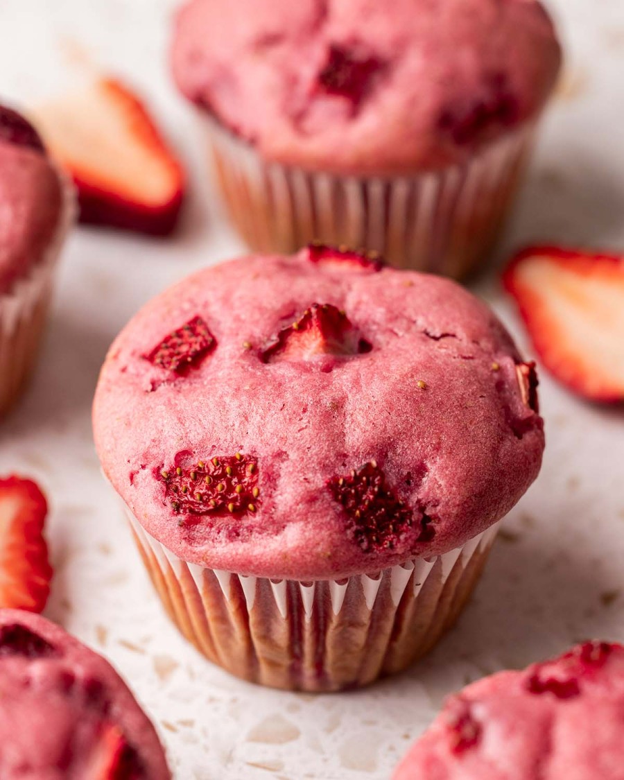double strawberry muffins