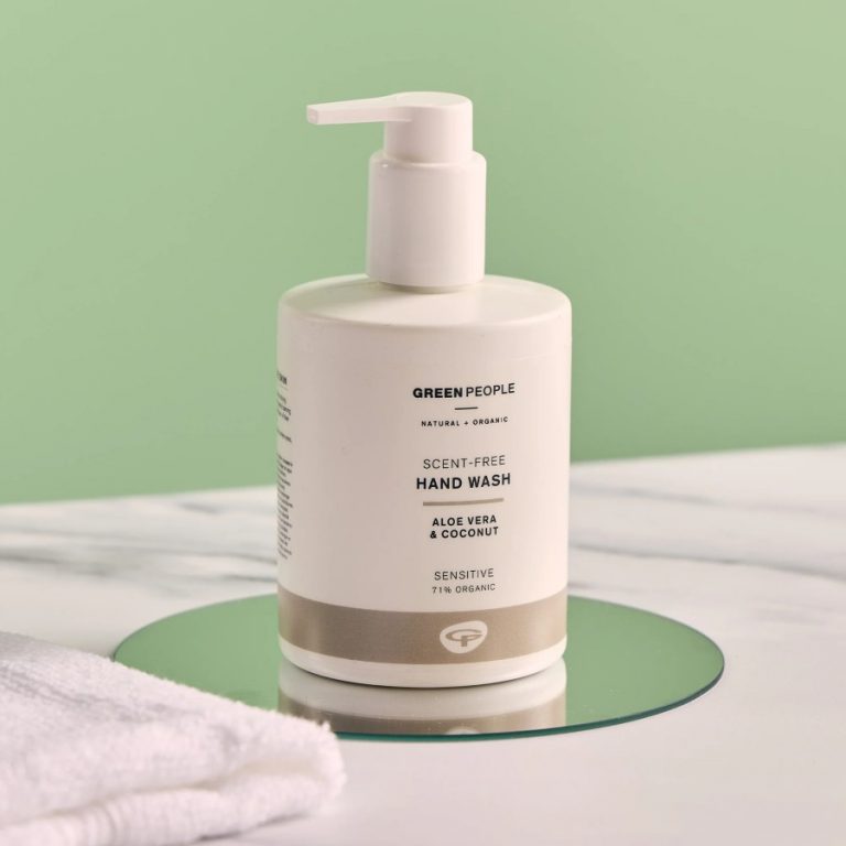 green people hand wash