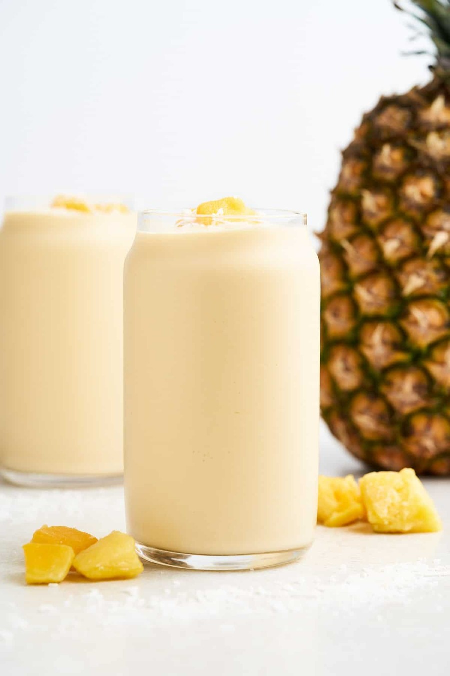 a (not local) pineapple & mango smoothie