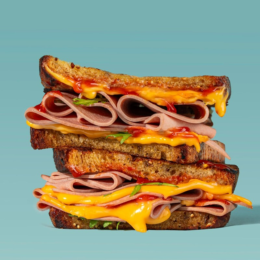 plant-based la vie ham sandwich