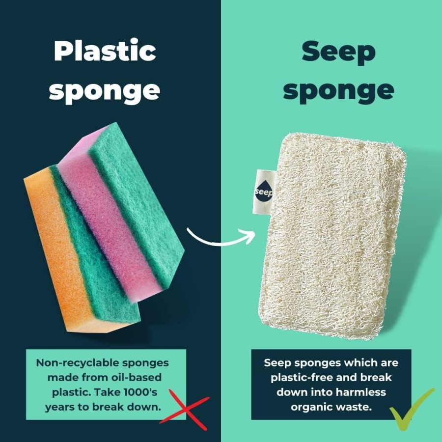 seep washing up sponges