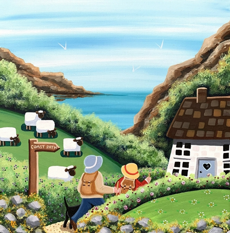 walking the coast path Nikky Corker