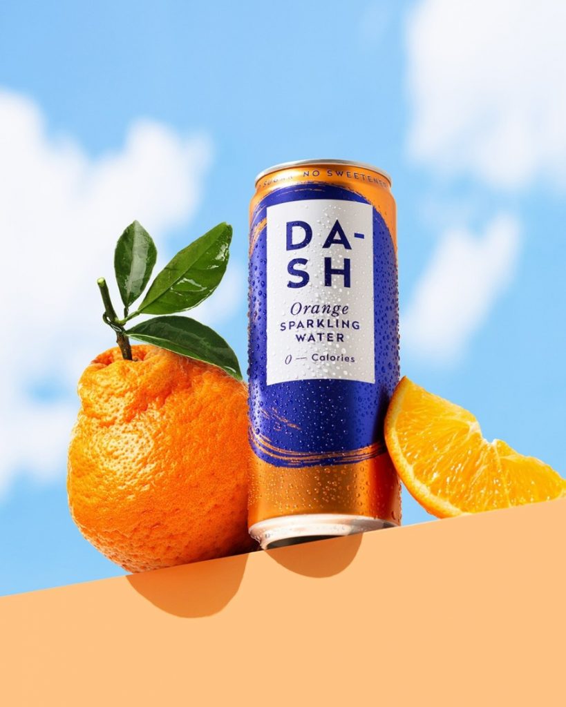 dash sparkling orange water