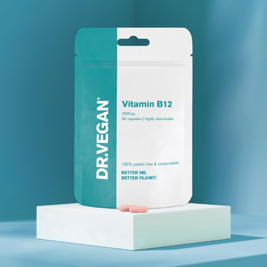 vitamin B12 supplement in sustainable packaging