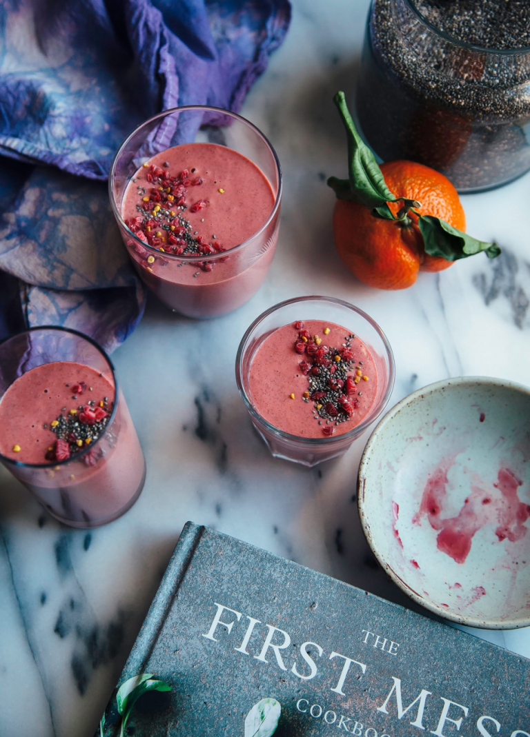 hot pink beet smoothie