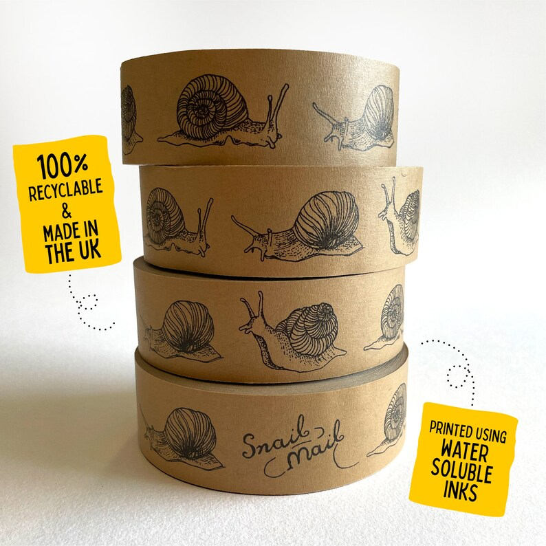 snail mail paper packing tape