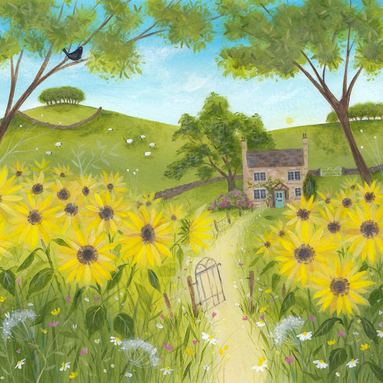 sunflower cottage Julia Crossland