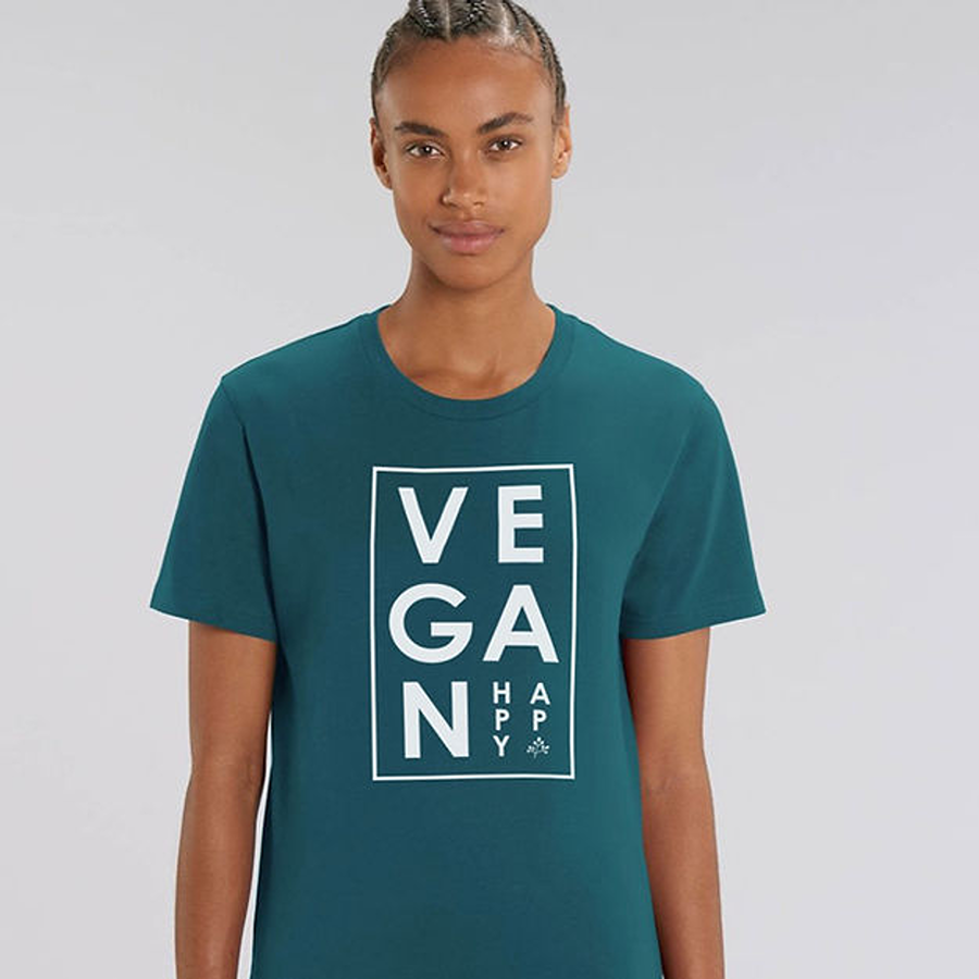 vegan happy t-shirt