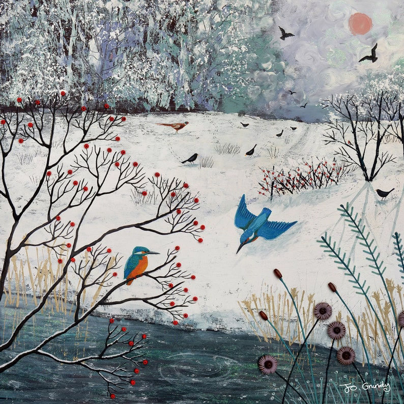winter kingfishers Jo Grundy