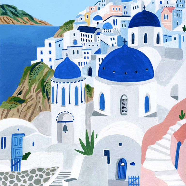 Santorini Greece Amber Davenport