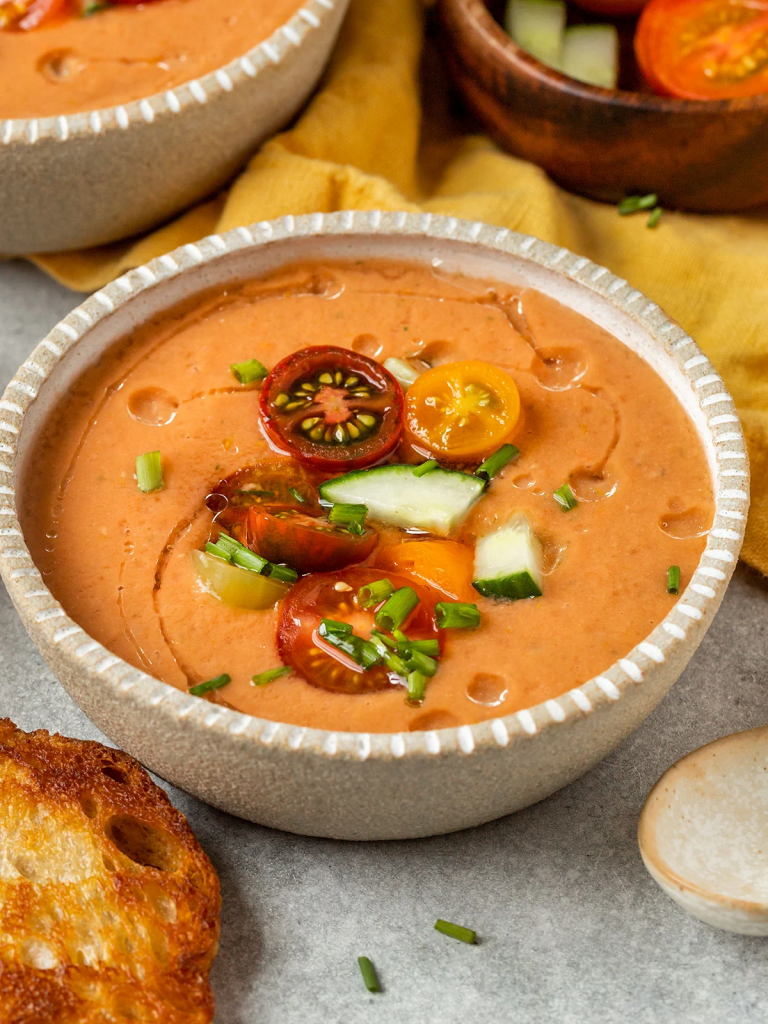homemade gazpacho soup
