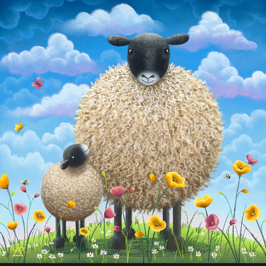lamb and parent Lucy Pittaway
