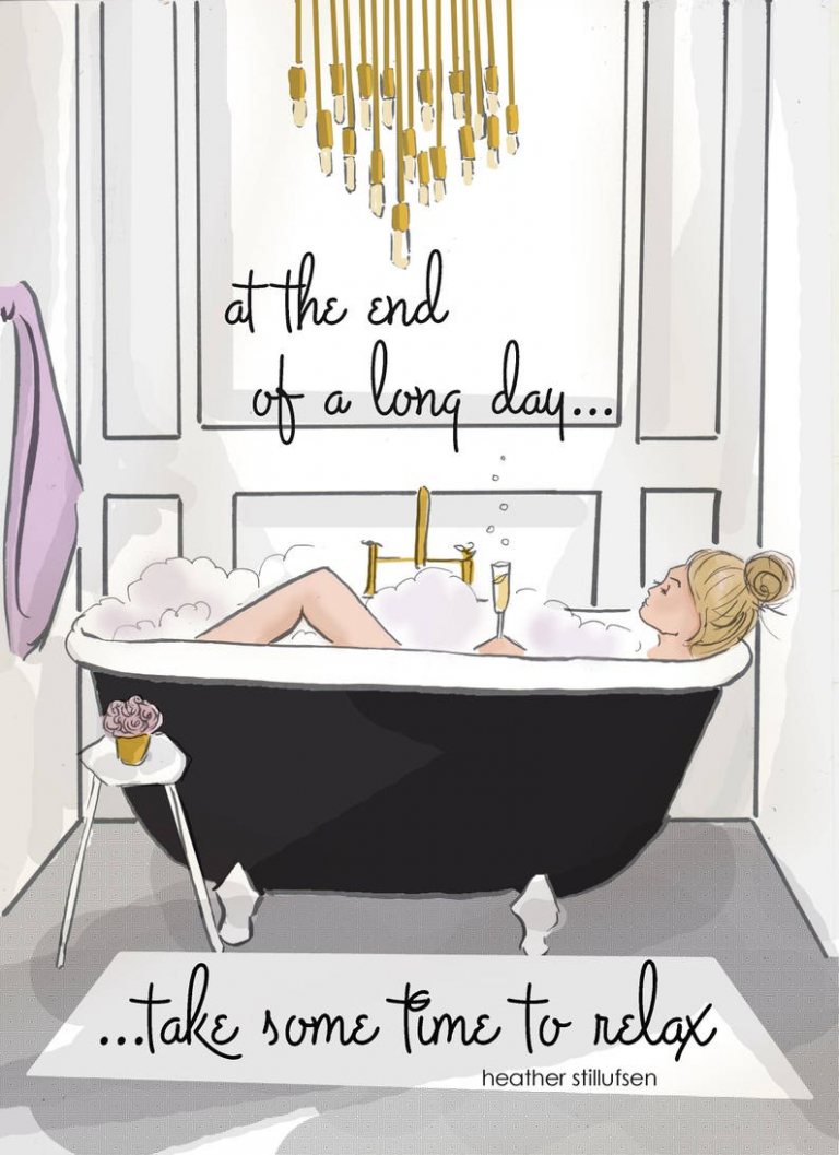 relaxing bath Heather Stillufsen