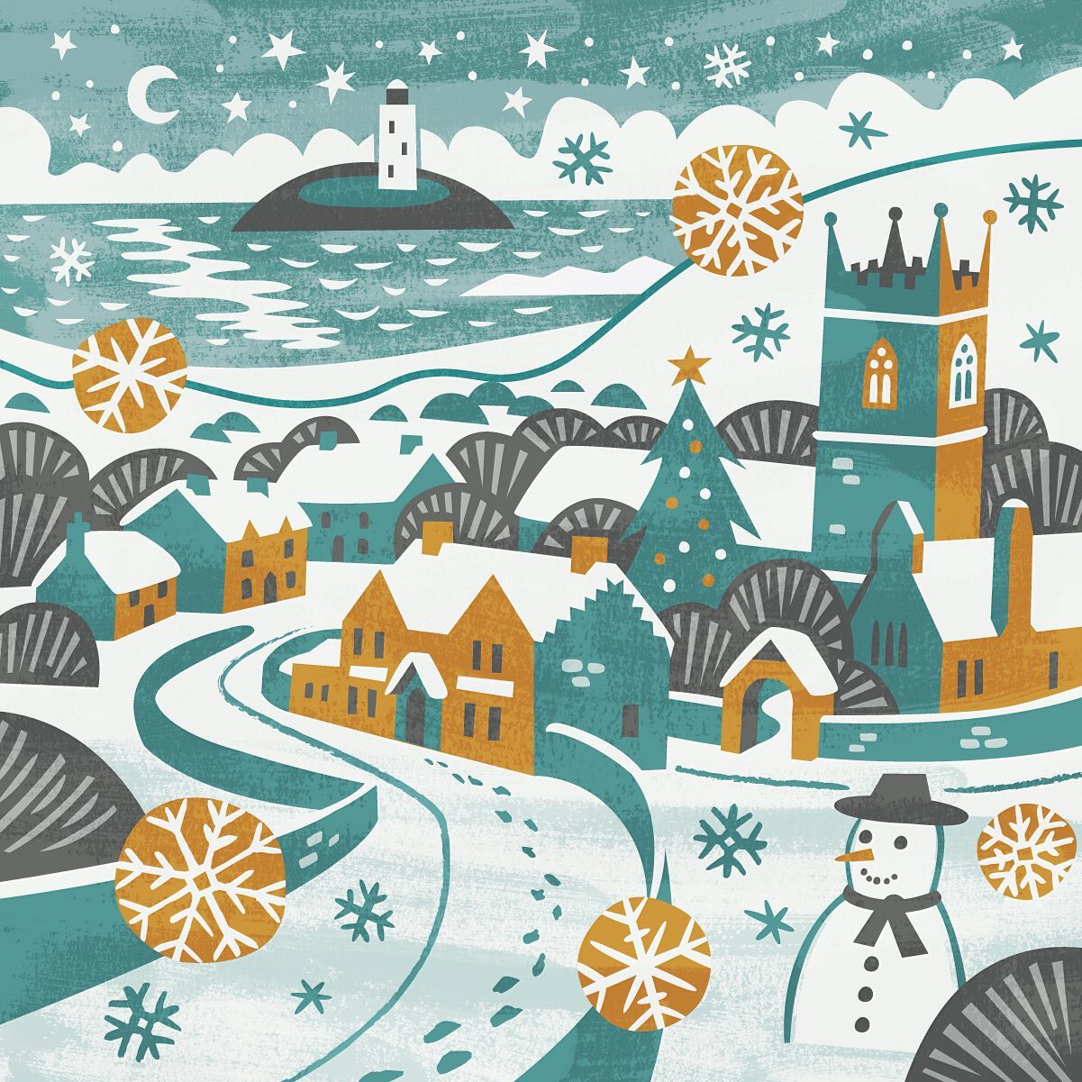 snowy village Matt Johnson