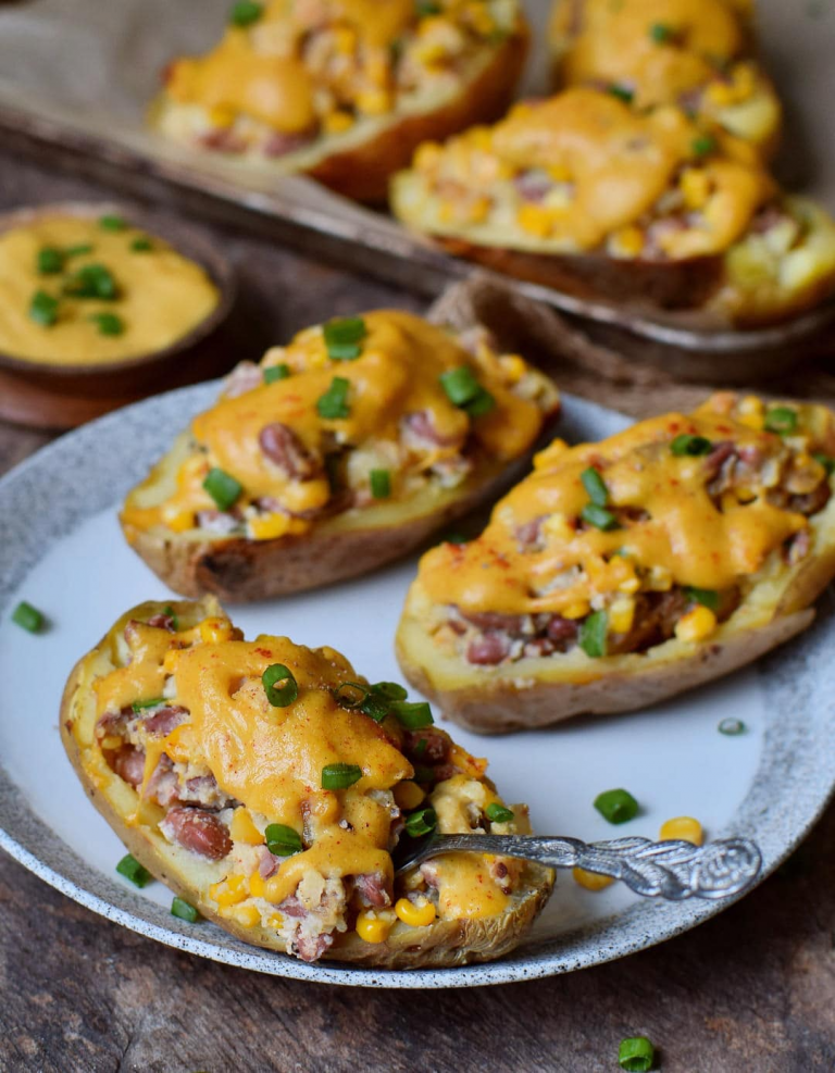 stuffed potato skins