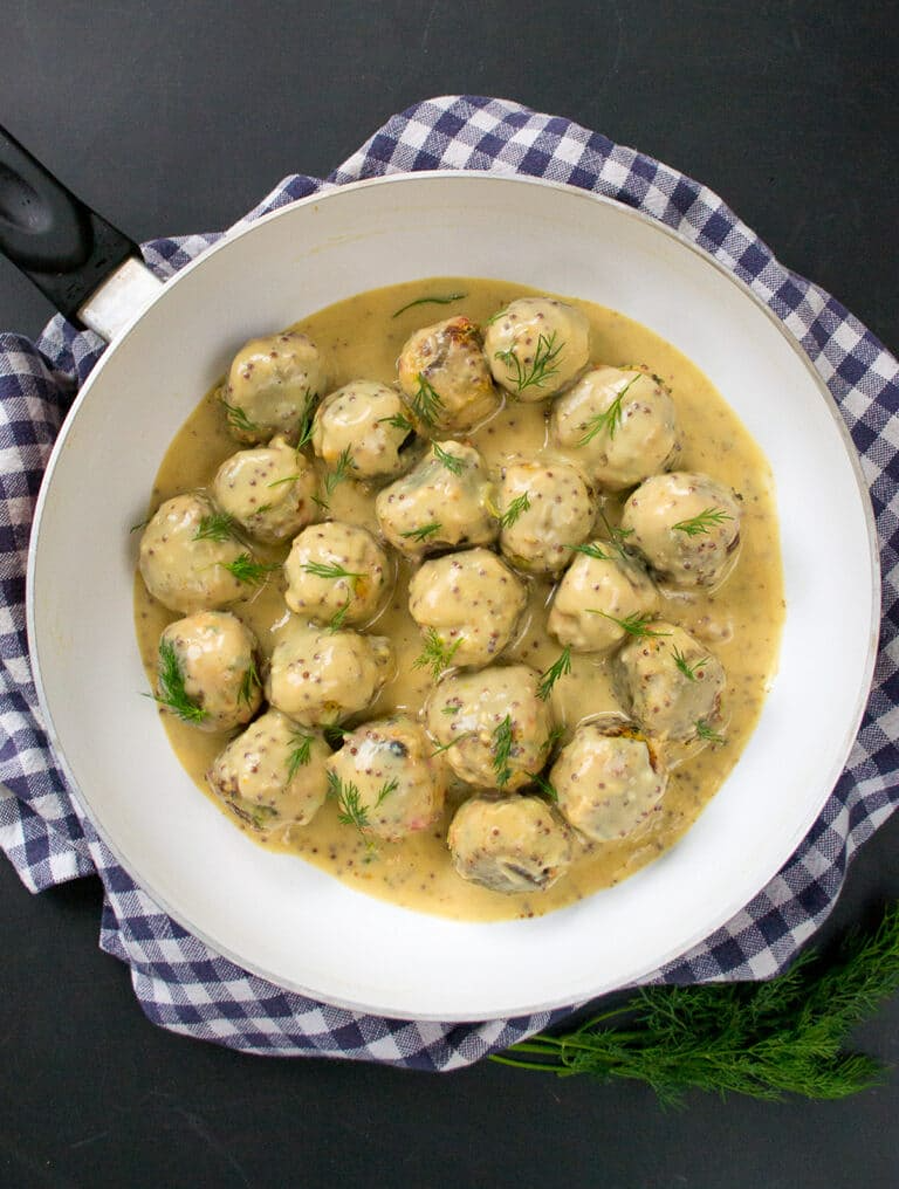 vegan Swedish meatballs