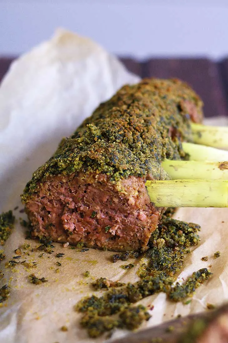 vegan rack of lamb