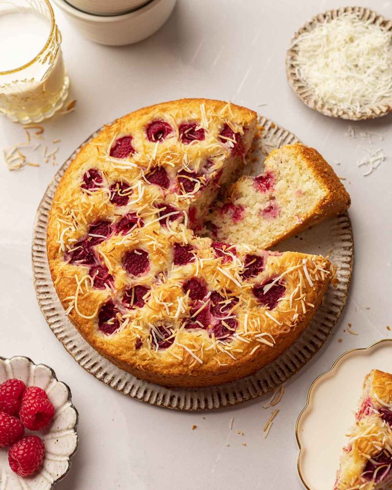 vegan raspberry cake