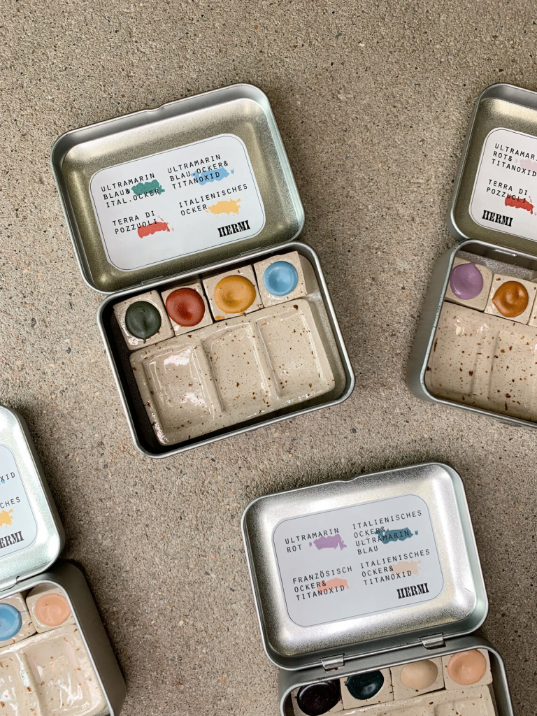 homemade vegan watercolours