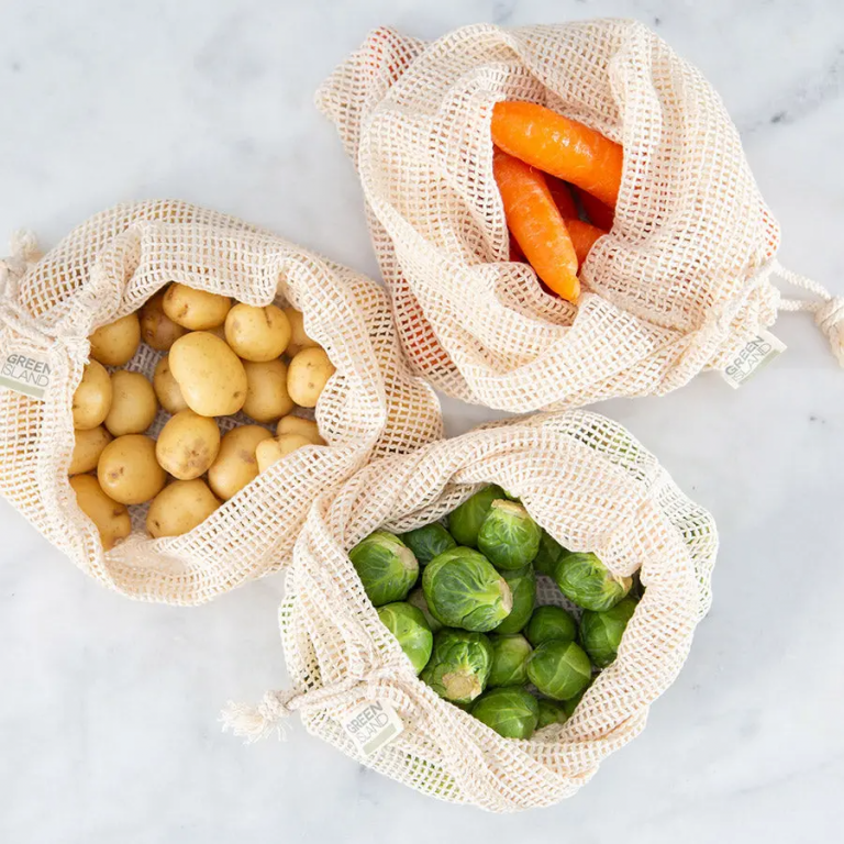 organic cotton mesh produce bags