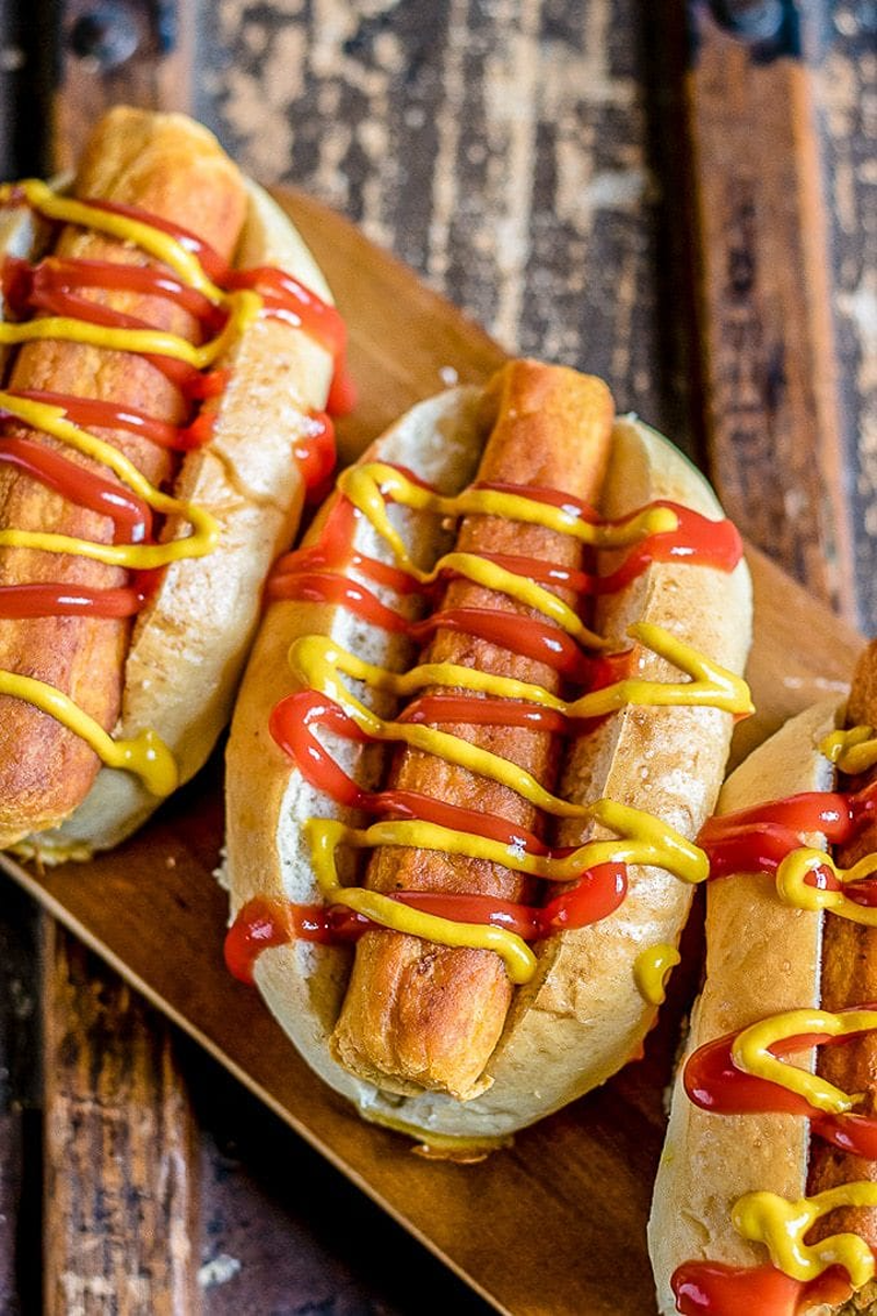 carrot lentil hot dogs
