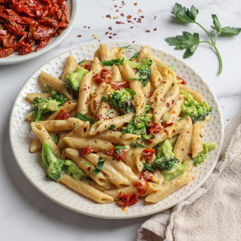 sun-dried tomato Alfredo penne