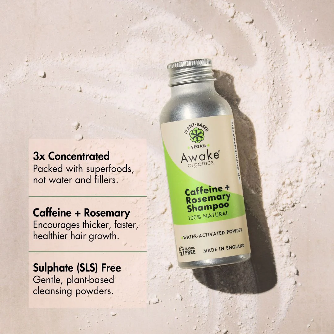 awake organics caffeine shampoo
