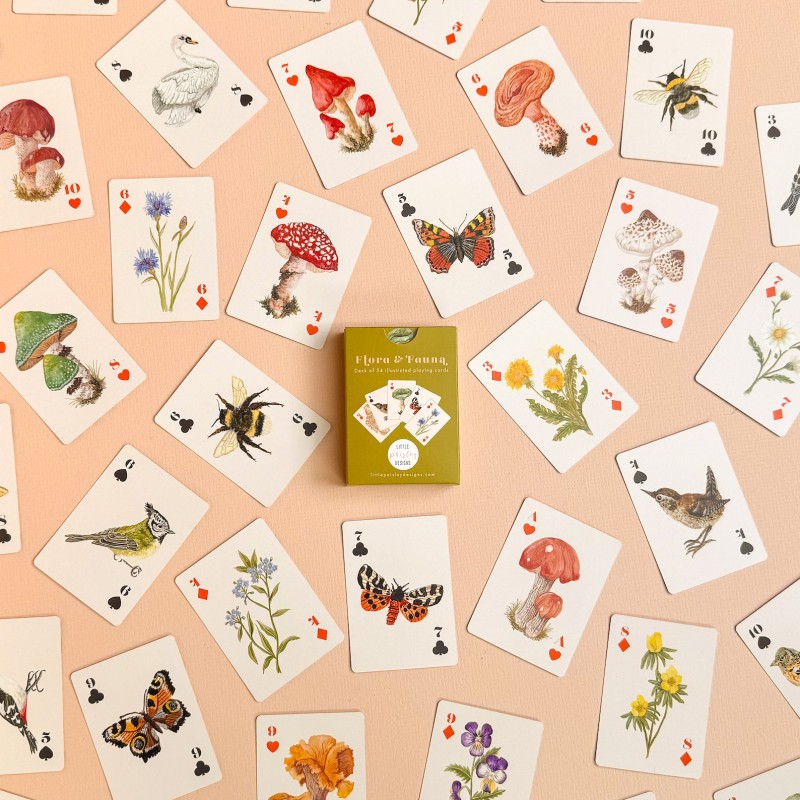 flora and fauna playing cards