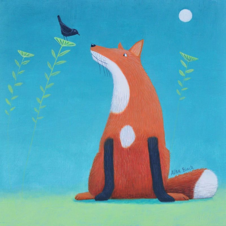 fox and blackbird Ailsa Black
